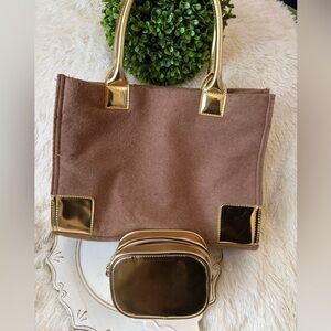 Fashion tote and cosmetic case - project piece